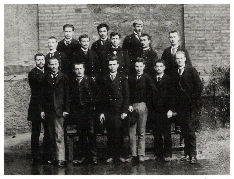 École normale supérieure, class portrait, 1894. Péguy at twenty-one.